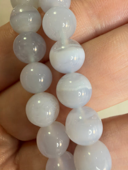 8mm Blue Lace Agate Bracelet