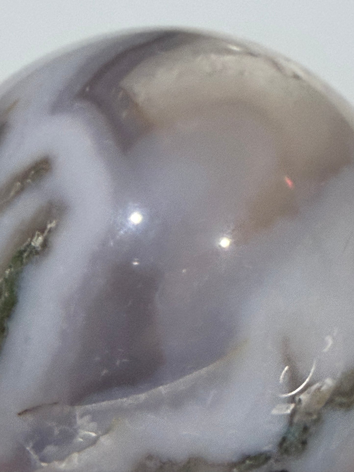 Moss Agate Druzy Sphere – 225g | 5.5cm