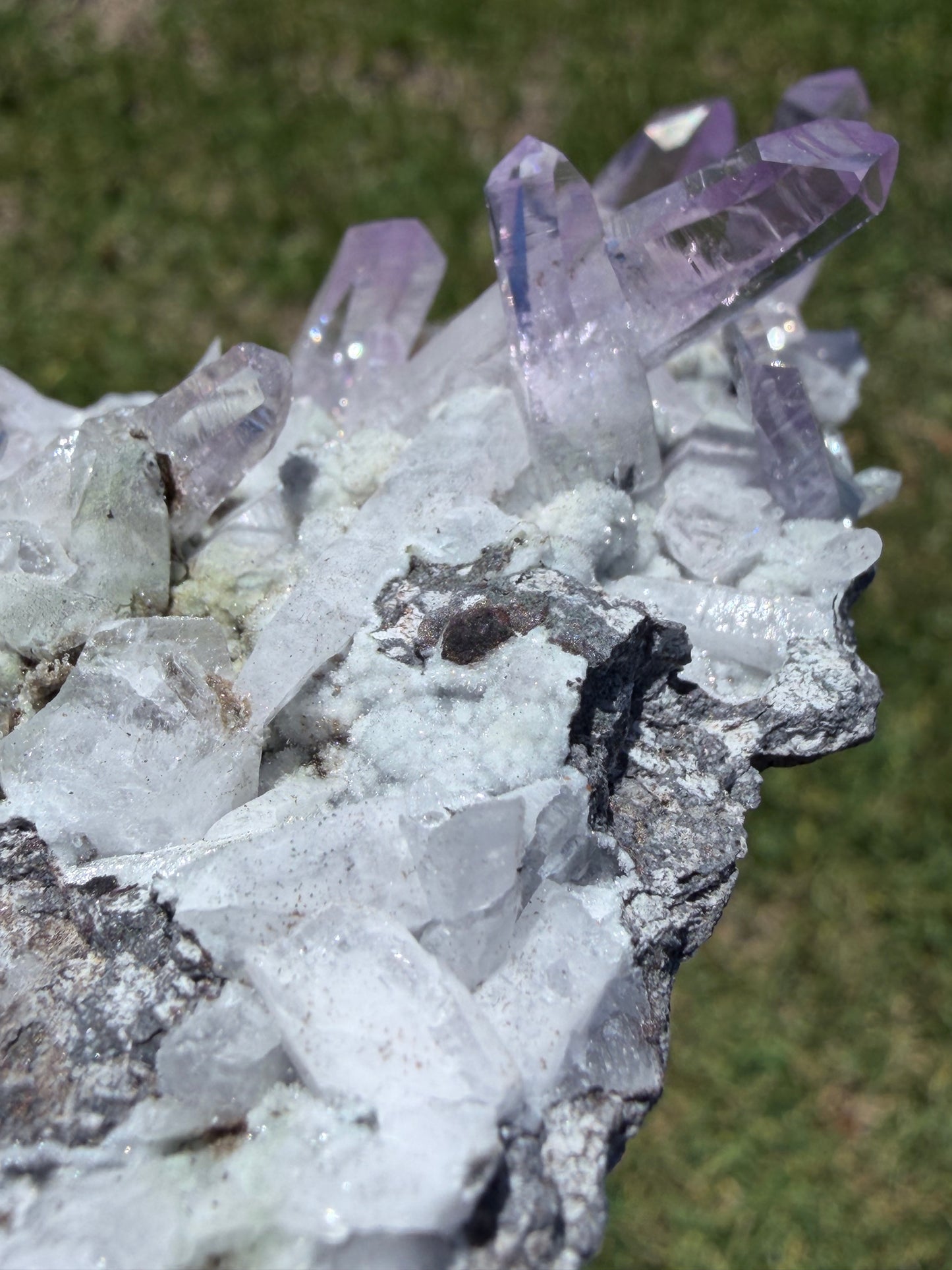 VERA CRUZ AMETHYST CLUSTER ON MATRIX — COLLECTOR PIECE 260g