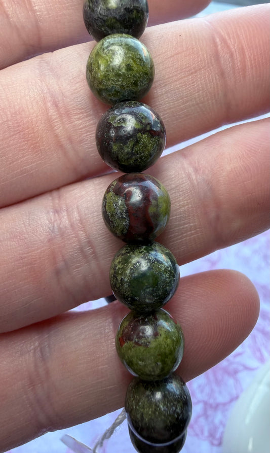 Dragon Blood Jasper Bracelet – 8mm (Stretch)
