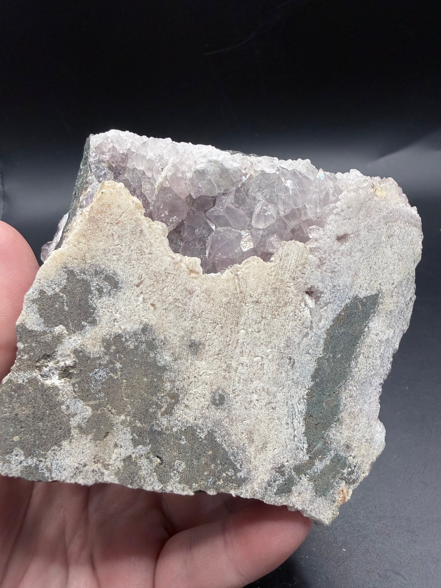 Amethyst Cluster with Pyrite Miner Figures – Collector Specimen