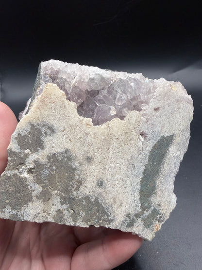 Amethyst Cluster with Pyrite Miner Figures – Collector Specimen