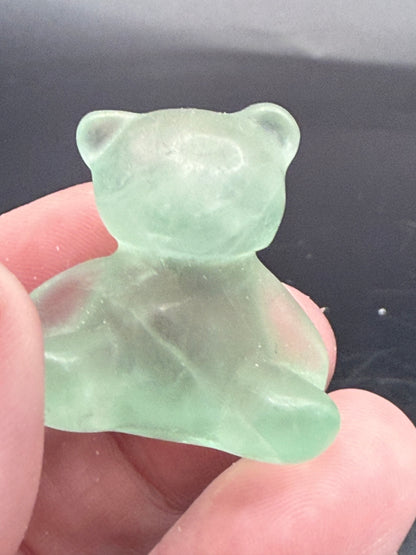 Green Fluorite Teddy Bear