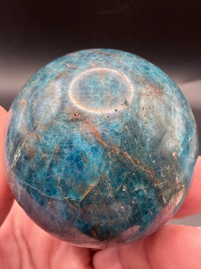 Blue Apatite Sphere