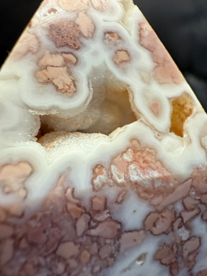 Pink Petal (Cotton Candy) Agate Statement Tower