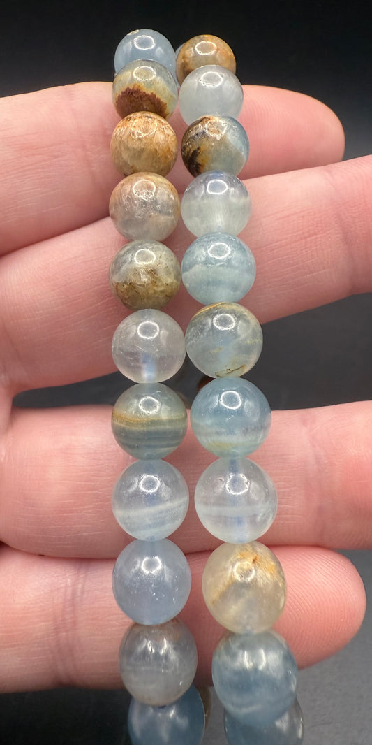 Blue Onyx 8mm Bracelet - Crystal wonderland By Lisa