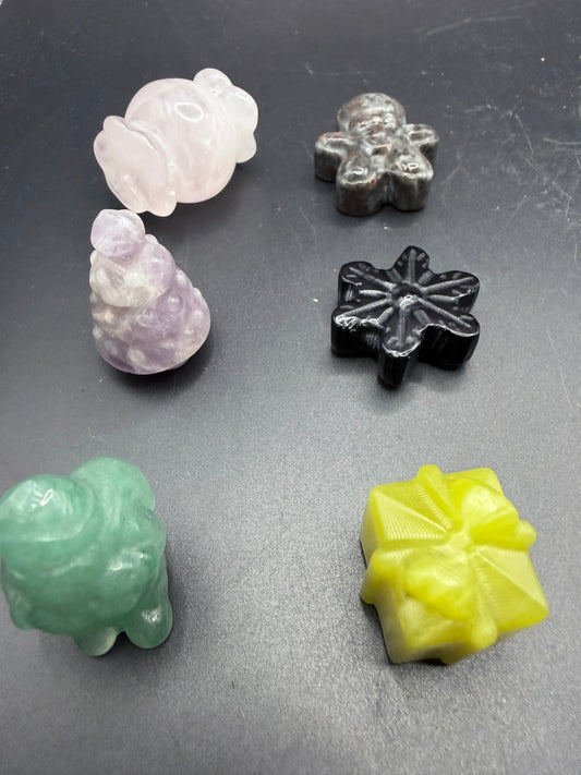 Christmas Miniature Crystal Set