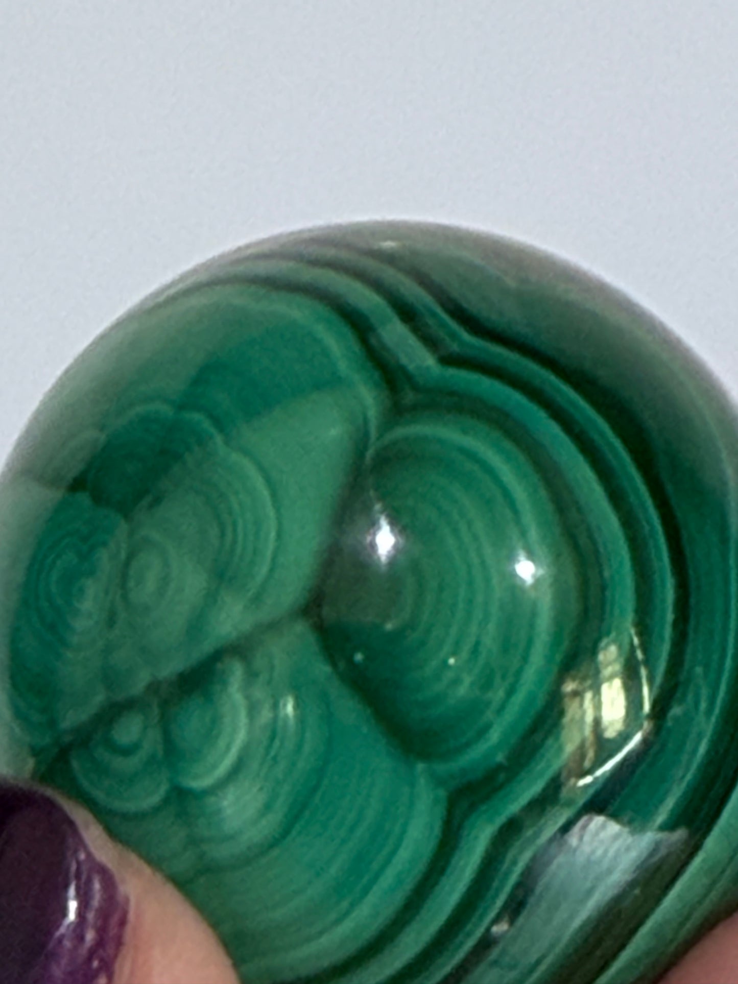 Malachite Sphere Premium– Exceptional Banding | Madagascar 3.5cm -