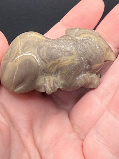 Sleeping Lion (Simba) Yellow Jasper