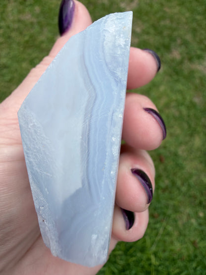 Blue Lace Agate Druzy Freeform – 82g