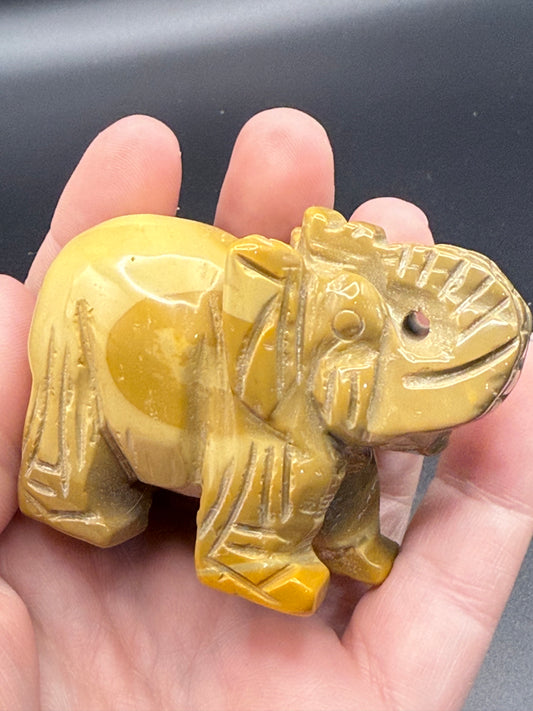Yellow Jasper Elephant