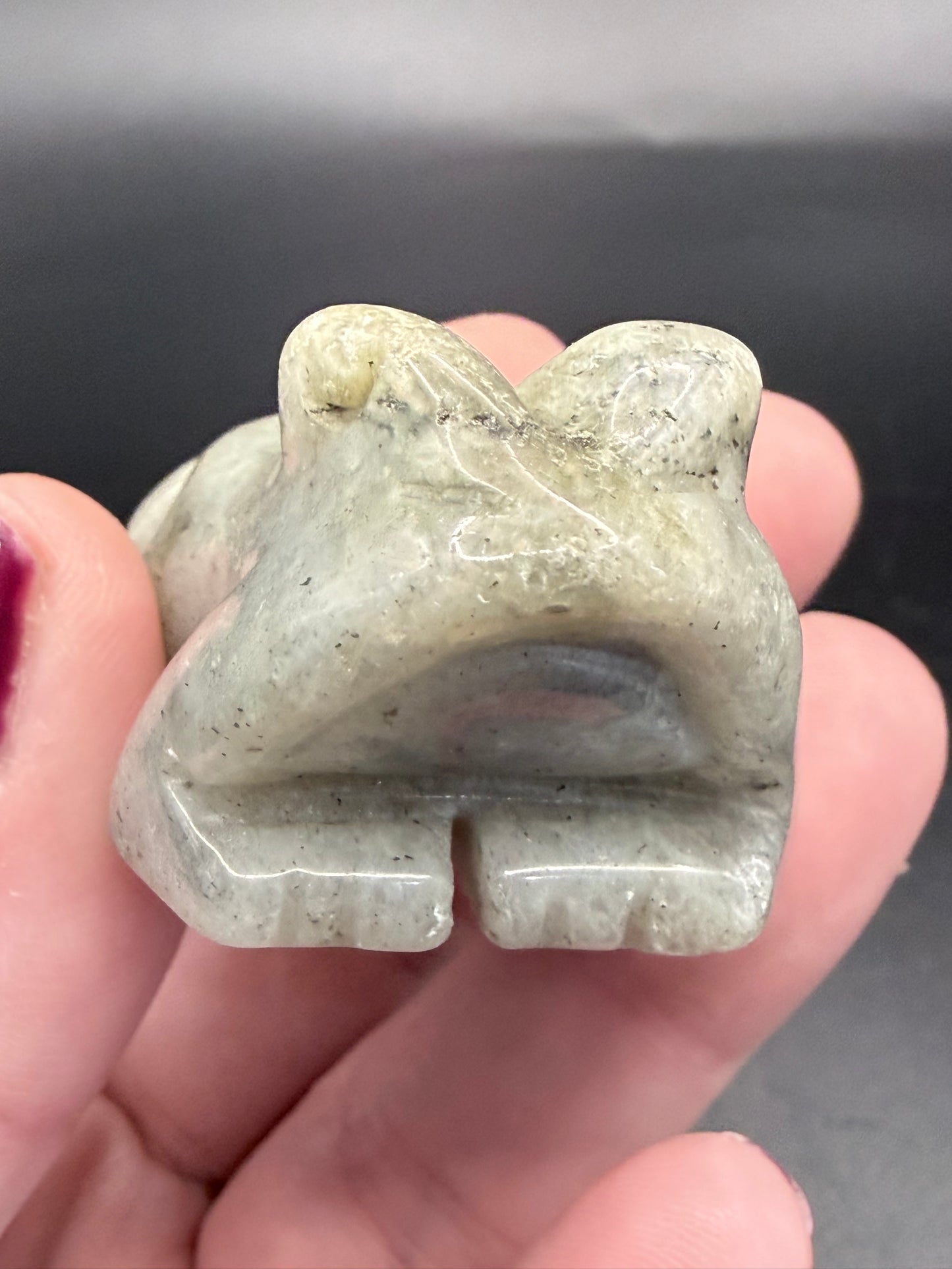 Labradorite Frog Carving