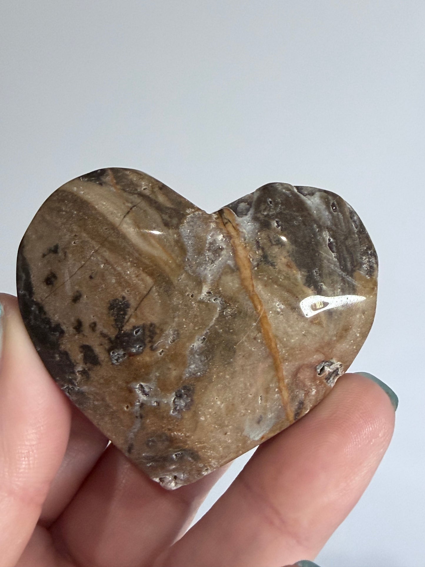 Sphalerite Free-Standing Heart – 90g C - 5.5cm