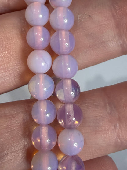 6mm Pink Opalite Bracelet – Emotional Calm • Self-Love • Gentle Positivity