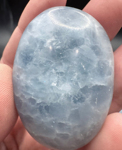 Blue Celestite Palm Stone – 5cm