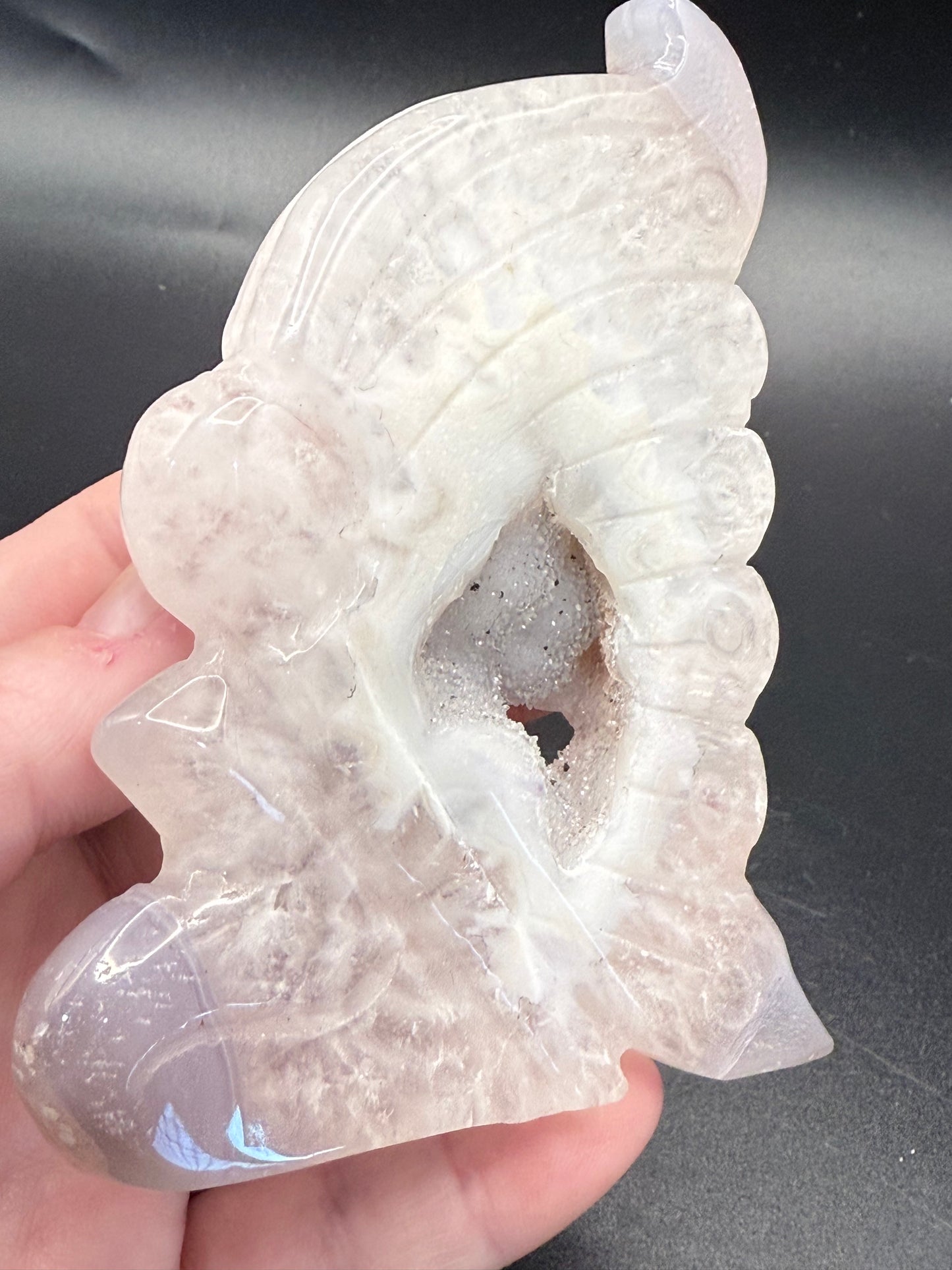 Agate Fairy with Sparkling Druzy