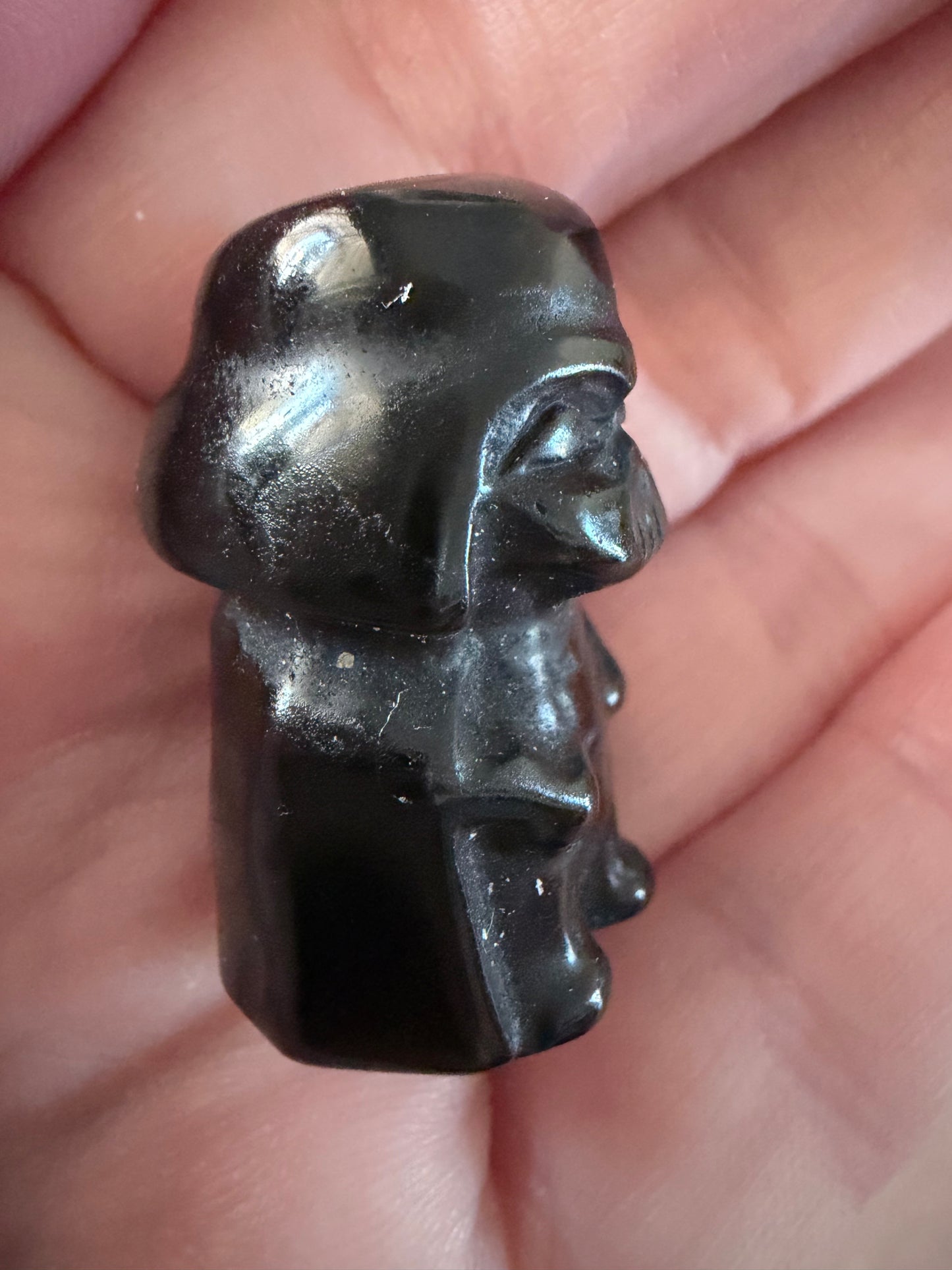 Darth Vader Black Obsidian Mini Carving – Approx. 3cm