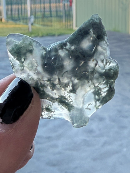 Moss Agate Mini Fox mask