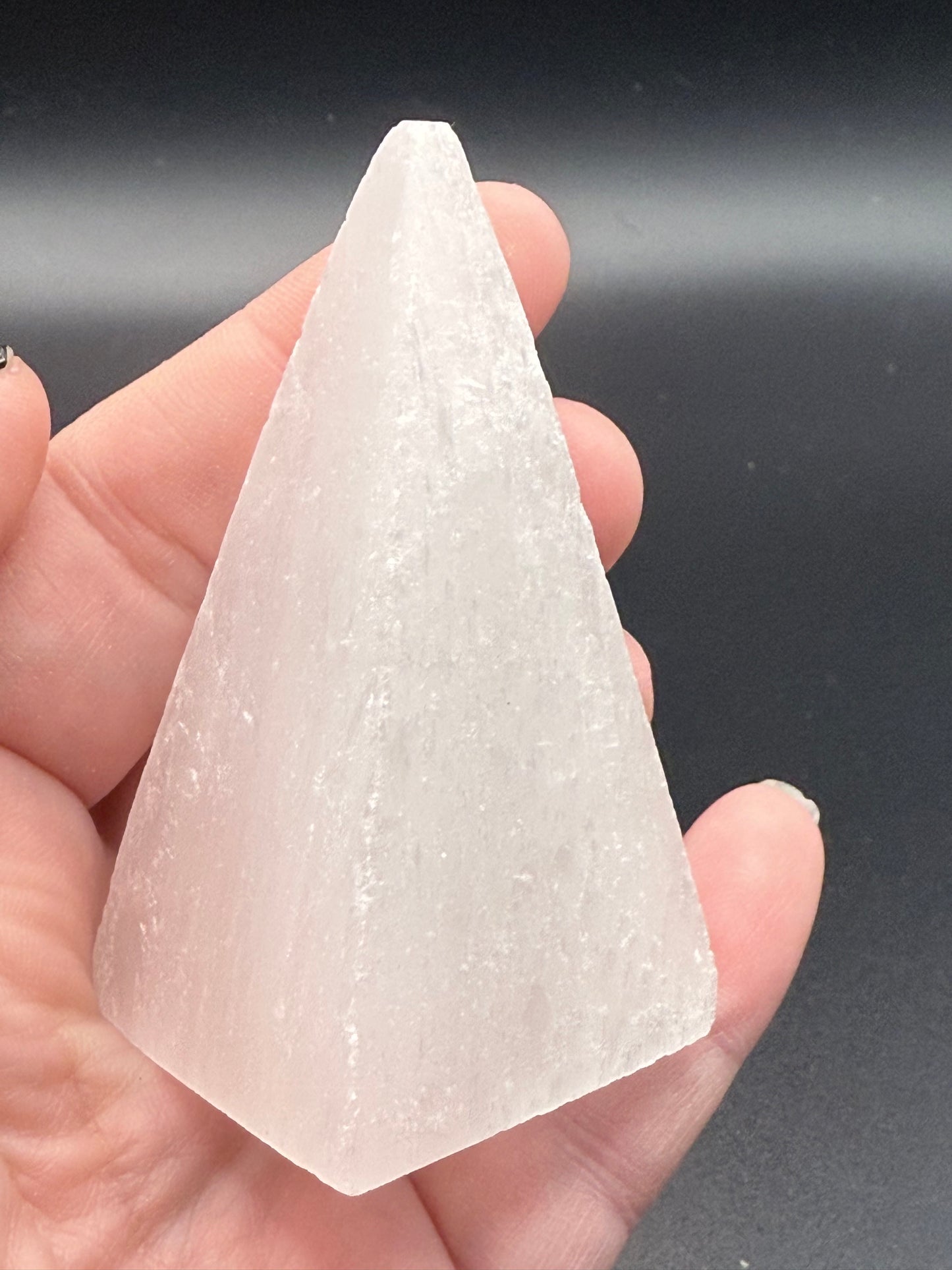 Selenite Pyramid 7cm