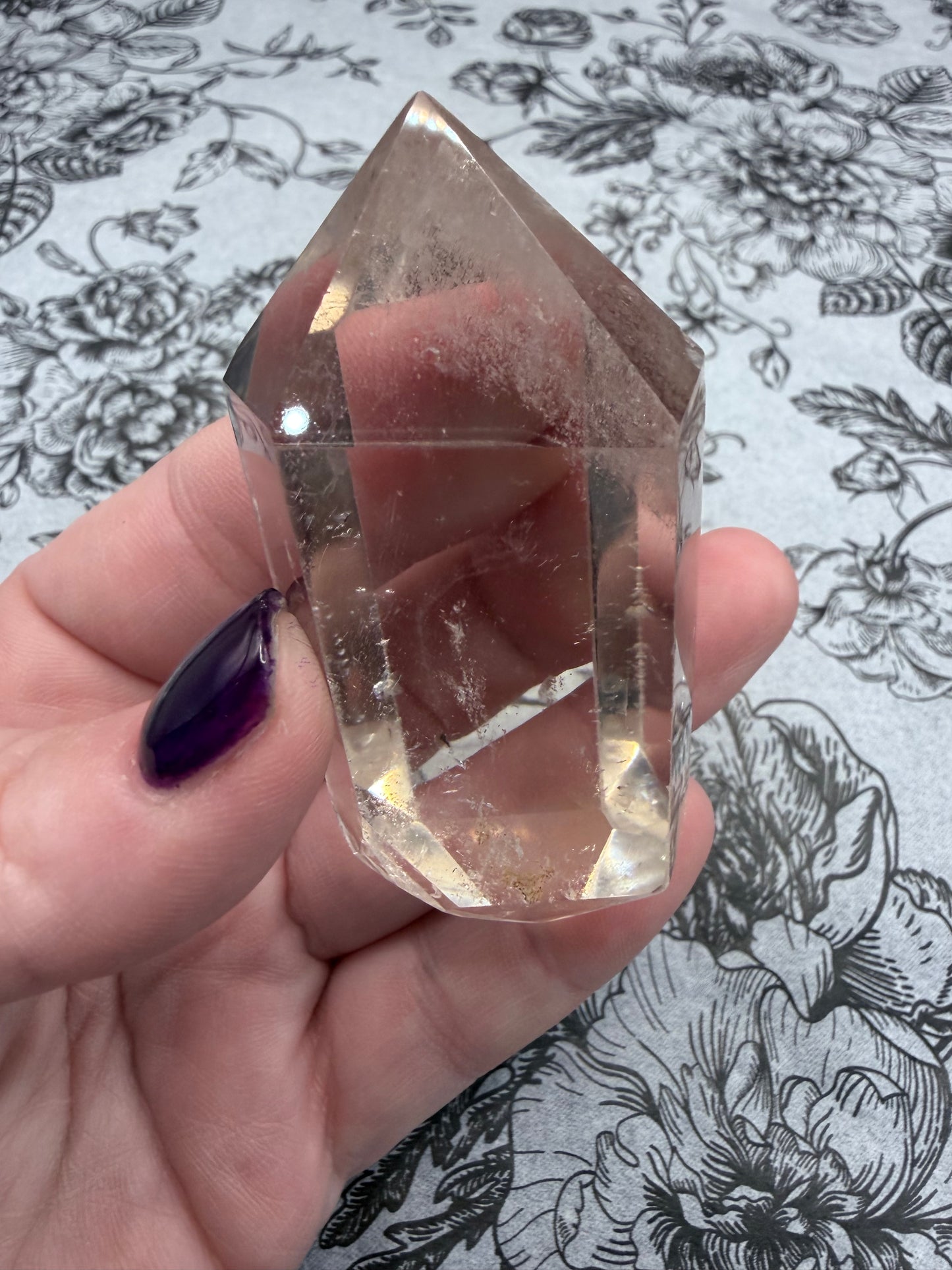 Light Smokey Quartz Double Terminated Point with Inclusions (88g)