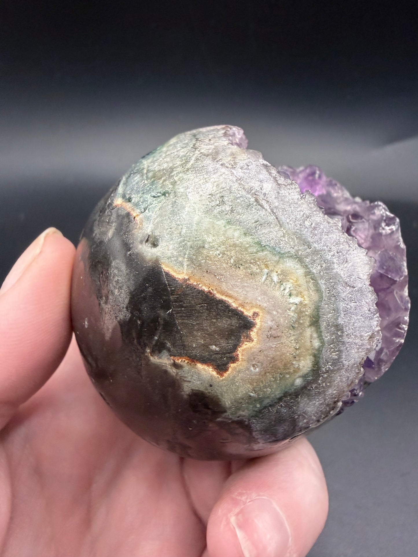 Amethyst Geode Sphere C