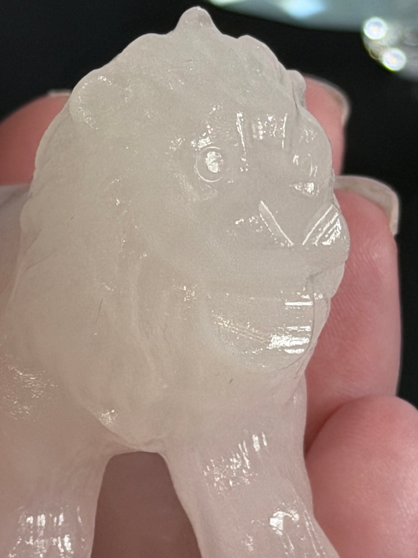 White Jade Lion Carving