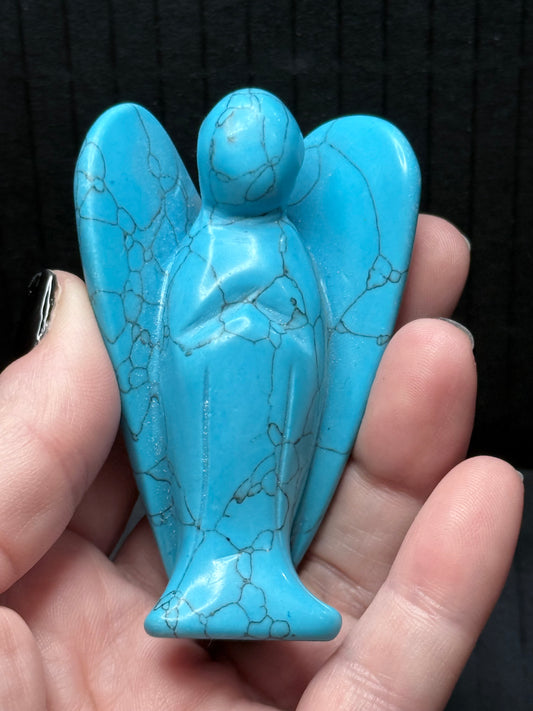 Blue Howlite/turquenite Angel