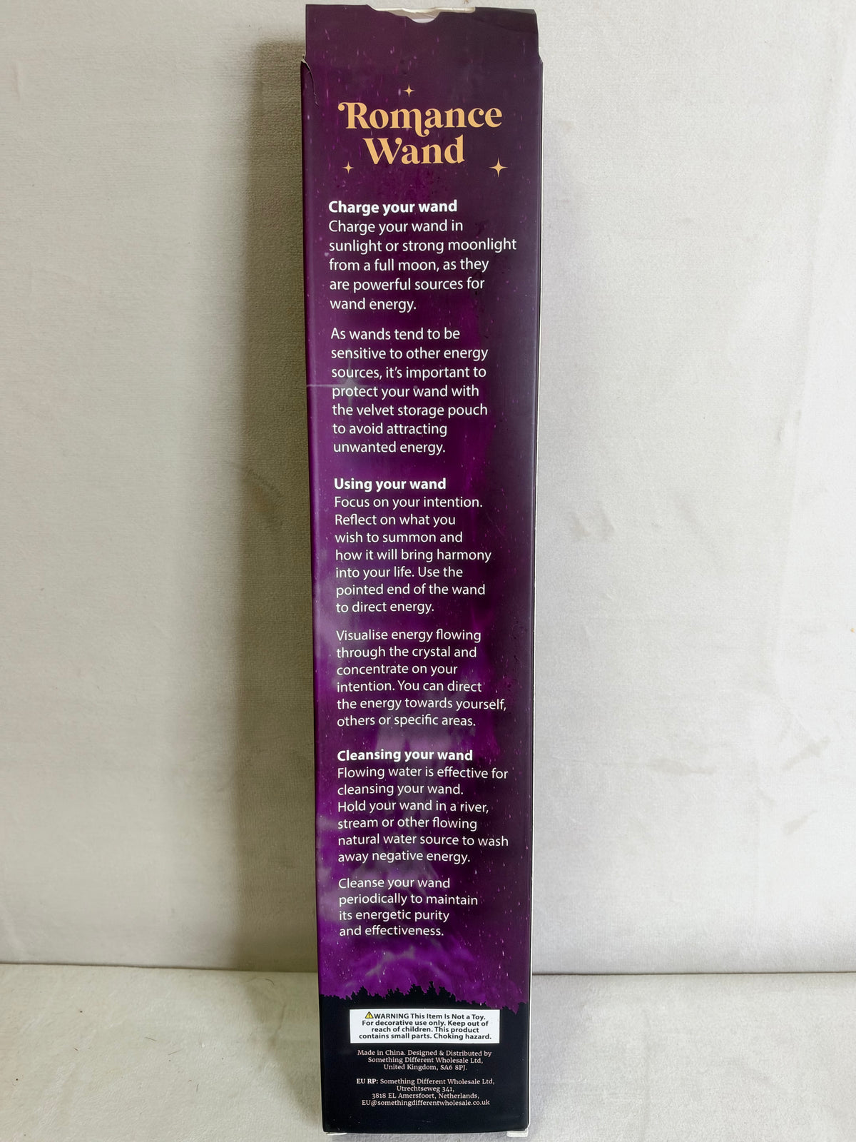 Rose Quartz Romance Wand with Storage Pouch