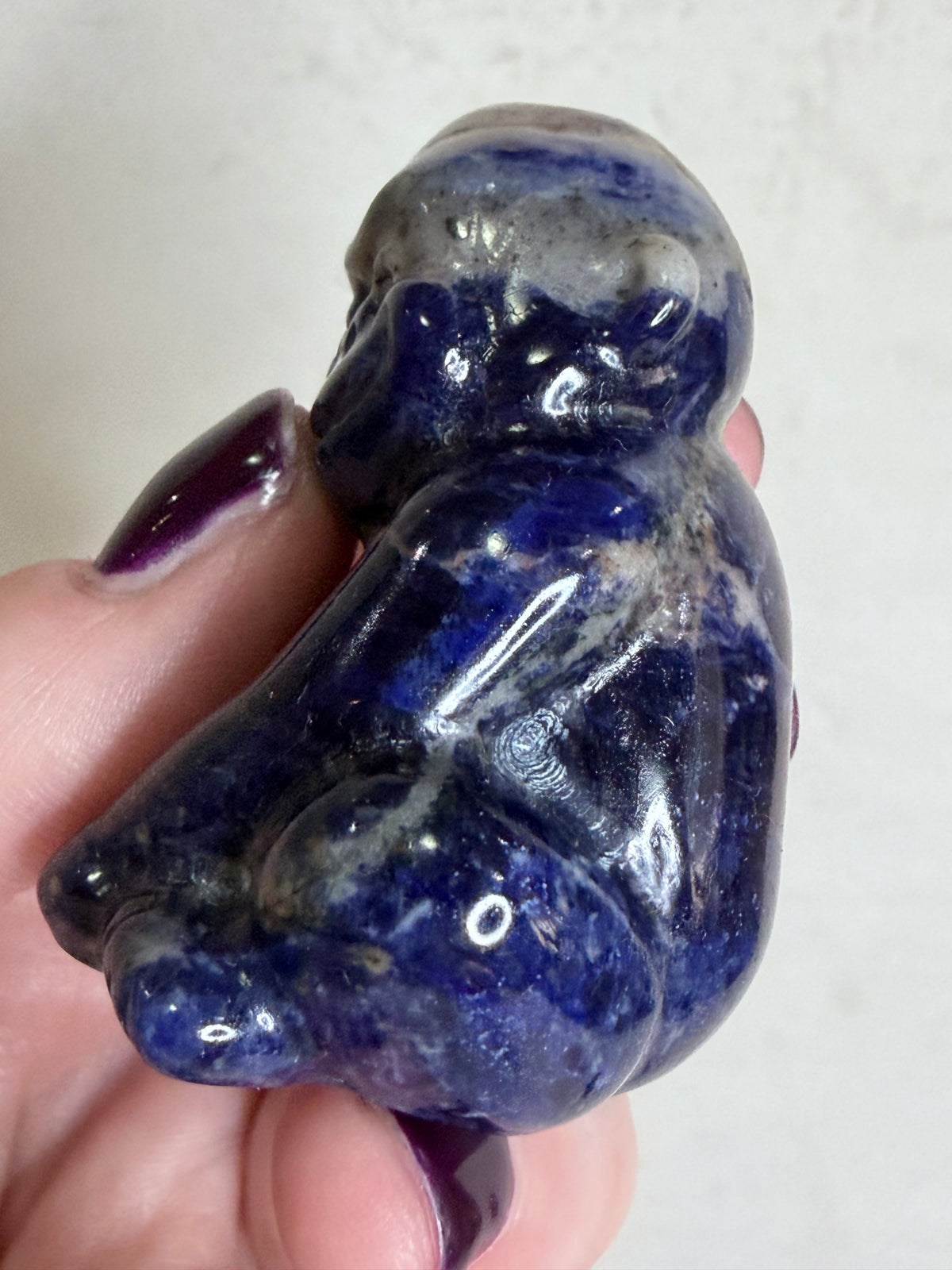 Sodalite Monkey Carving – 5cm