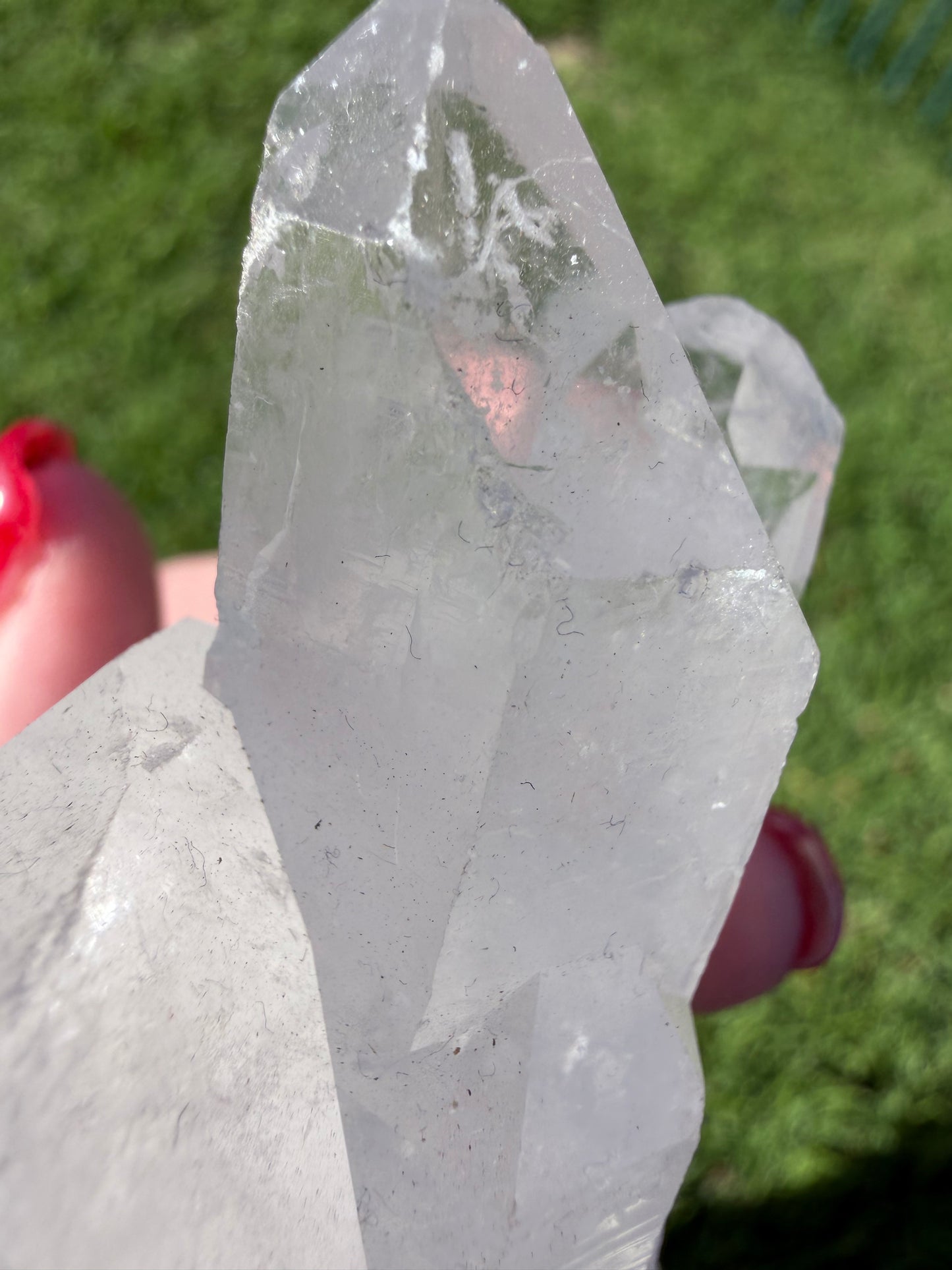 Clear Quartz Triple Growth Cluster – 128g