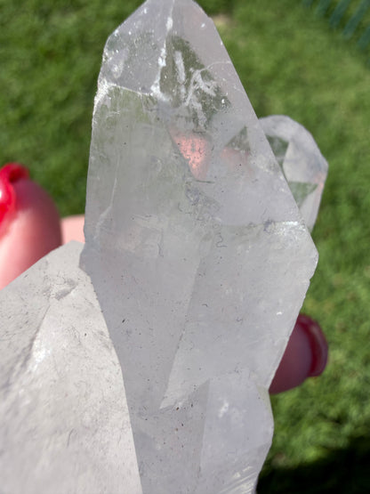 Clear Quartz Triple Growth Cluster – 128g