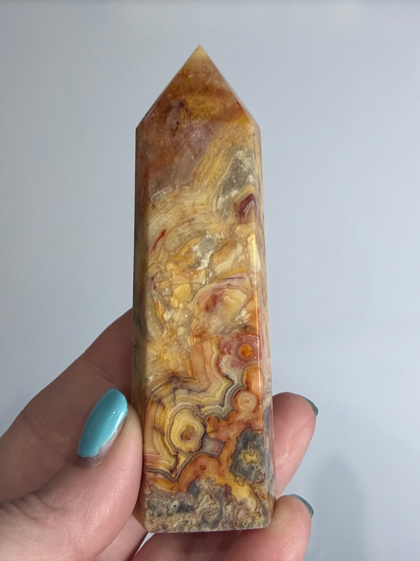 Crazy Lace Agate Tower A -