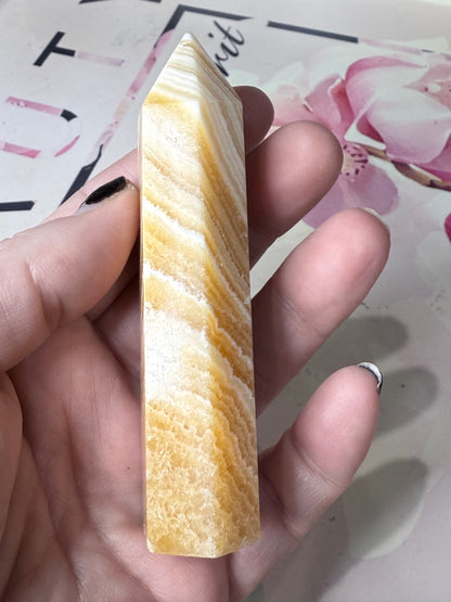 Orange Calcite Point