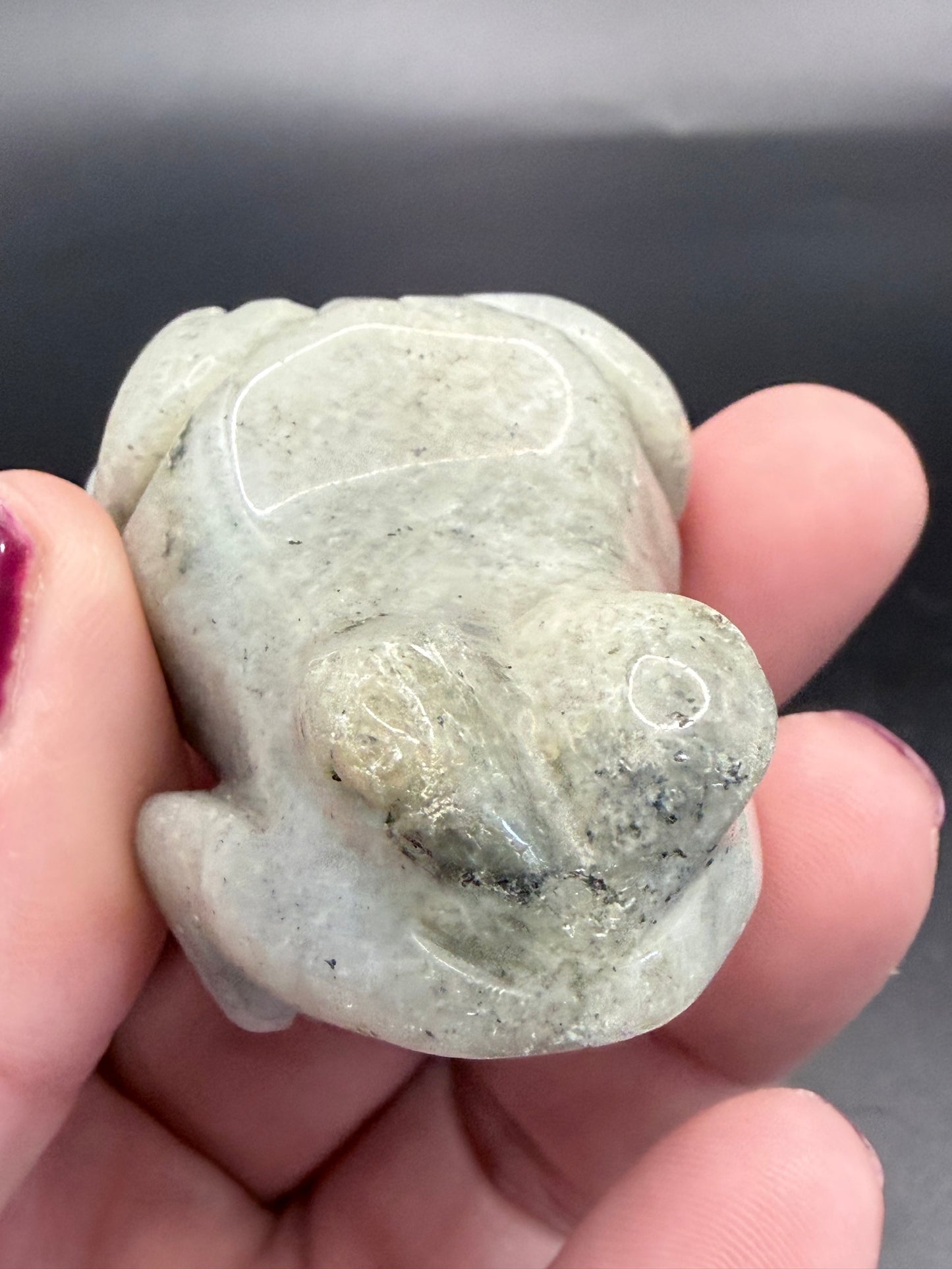 Labradorite Frog Carving