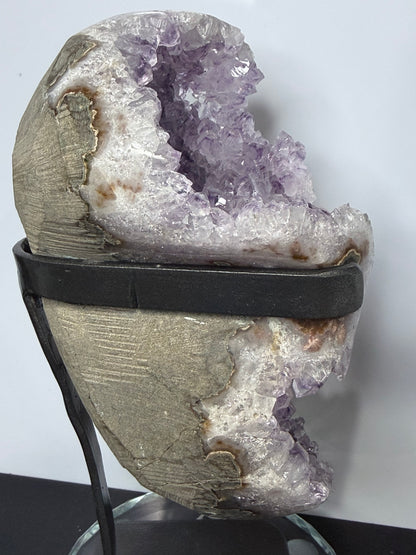 Phantom Amethyst Geode on Stand | Natural Brazilian Display Crystal | 1.5kg