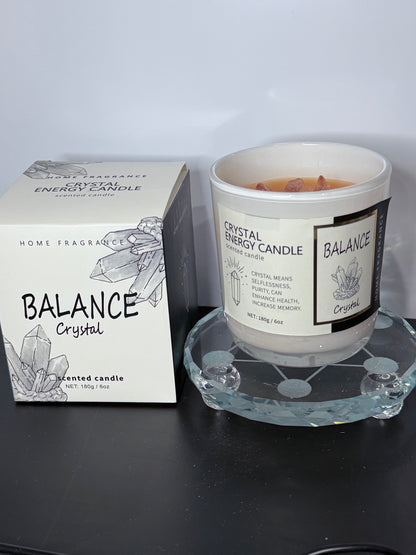 Balance Crystal Energy Candle – Clear Quartz | 180g