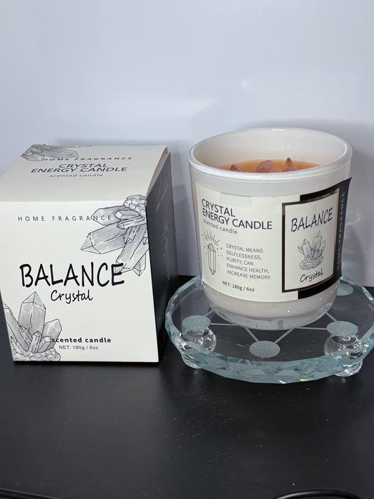 Balance Crystal Energy Candle – Clear Quartz | 180g