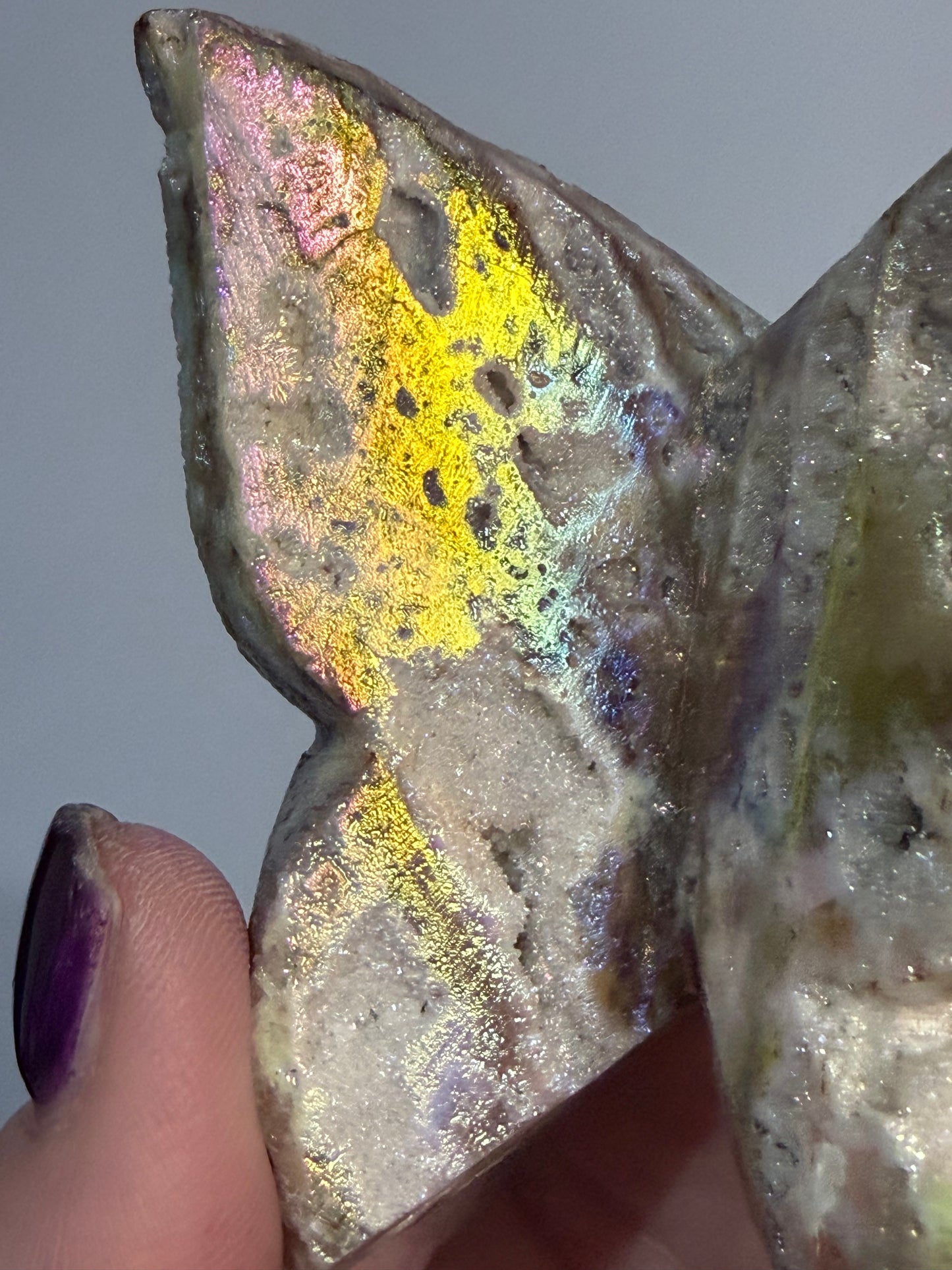 Aura-Coated Sphalerite Butterfly C