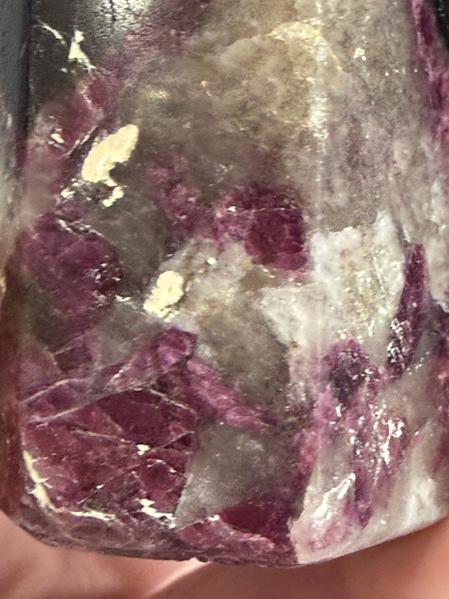 Pink Tourmaline in Quartz Crystal Tower – 9.2cm | 155g D