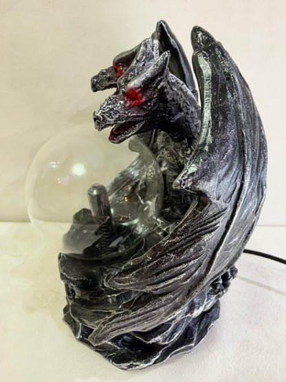 Twin Dragon Plasma Ball Lamp – 20cm