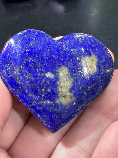 Natural Lapis Lazuli Heart with Pyrite | 4.8 cm | 61g C
