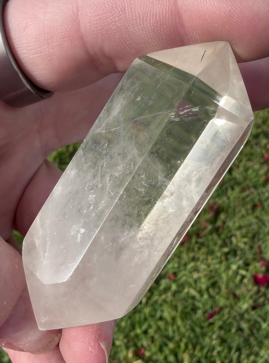 Light Citrine Quartz Double Terminated Point – 7.1cm
