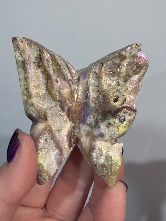 Aura-Coated Sphalerite Butterfly C