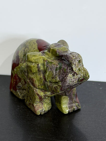 African Bloodstone Elephant Carving – 5 cm