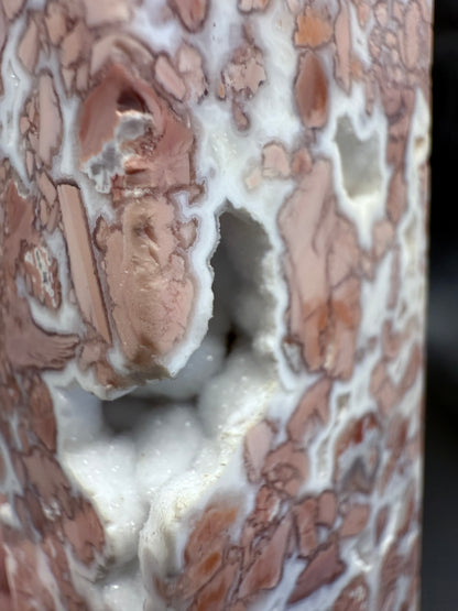 Pink Petal (Cotton Candy) Agate Statement Tower