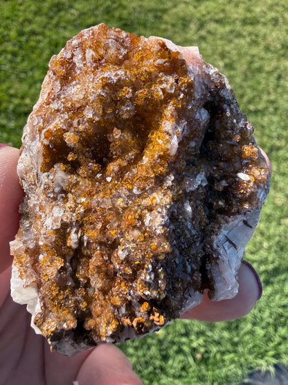 ✨ Manganese with Quartz Cluster