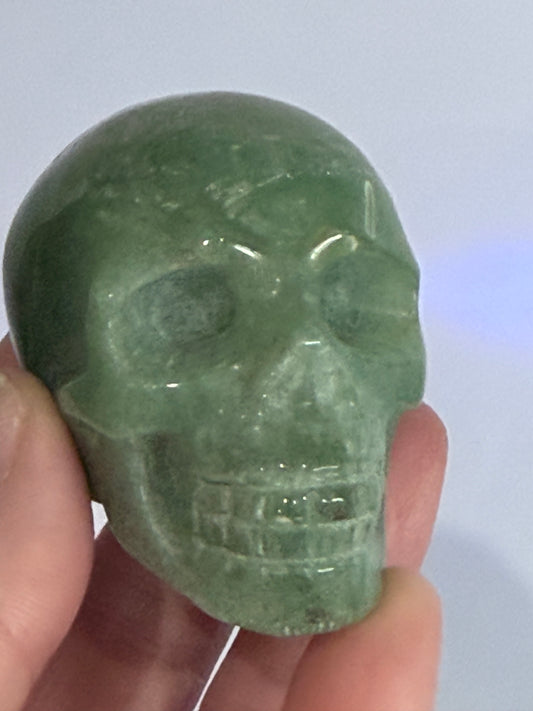 Green Aventurine Crystal Skull – 6cm