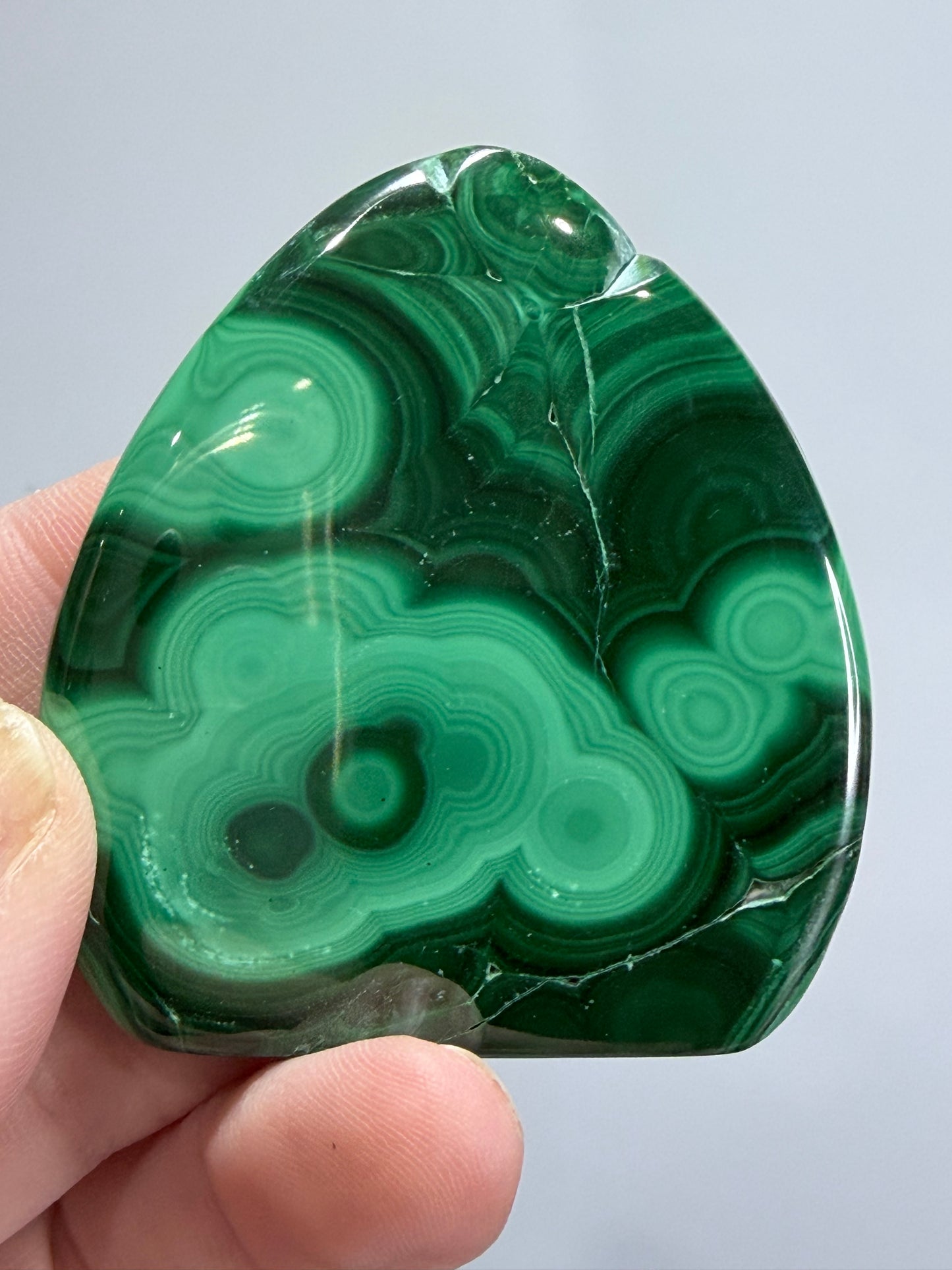 Congo Malachite Freeform With Stand – 5.8cm (C)