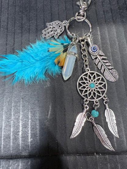 Dreamcatcher Opalite Keychain