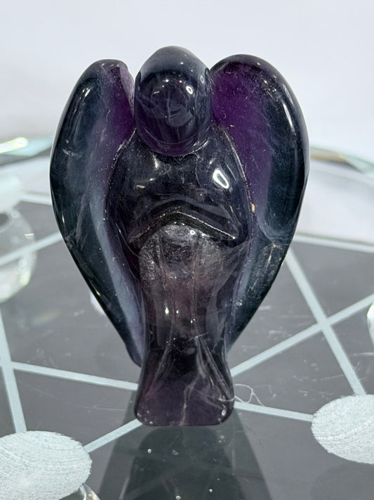 Rainbow Fluorite Angel – 6cm